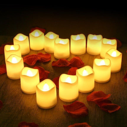 24PCS Led Tea Lights Candles LED FLAMELESS Battery Operated Wedding Party
