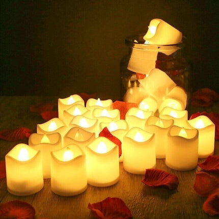 24PCS Led Tea Lights Candles LED FLAMELESS Battery Operated Wedding Party