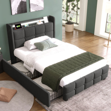 Einzelbett Aus Holz Ohne Matratze  Size  90cmx200cm