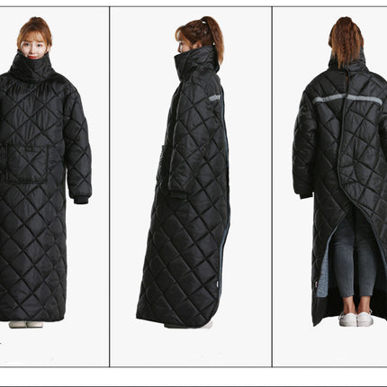 Waterproof Padded And Warm Windbreaker With Handle