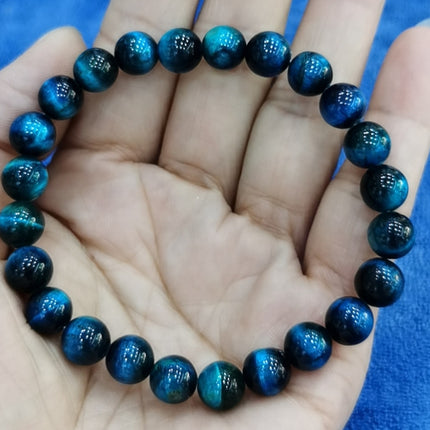 Tiger Eye Stone Bracelet Single Circle Lapis Lazuli Bracelet Beaded