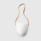 Leather cord bright white 1pa / Small and medium