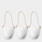 Hemp rope bright white 3pack / Small and medium