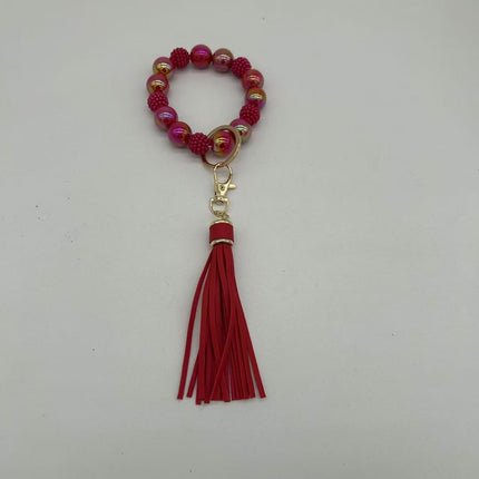 Silicone Beads Key Pendants Bracelet