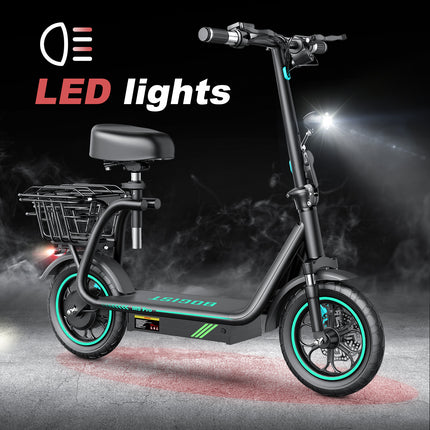 Electric Scooter Motor Power 500W Battery Capacity 48V 15Ah Maximum Speed 35-45 Km-h Road Endurance 35-40 Km Tire Size 12 Inches
