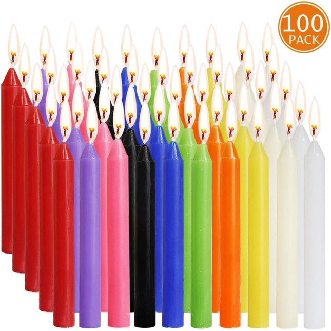 Christmas 100 Colorful Birthday Candles Smokeless And Tasteless Pole Candle