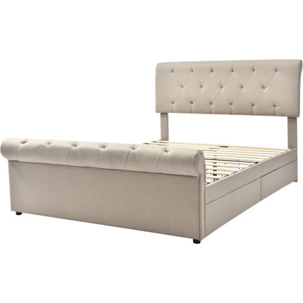 Doppelbett Aus Metall Und Holz