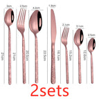 Rose Gold / 7PCS 2sets