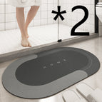 2pcs Dark Grey oval / 40x60cm